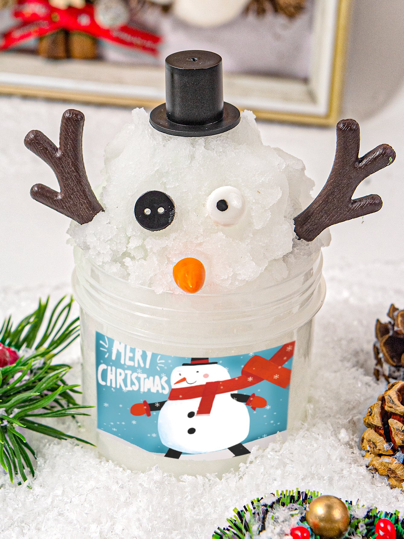 SNOWMAN-ICY CHRISTMAS SLIME - Christmas Holiday-Themed Slime Kit