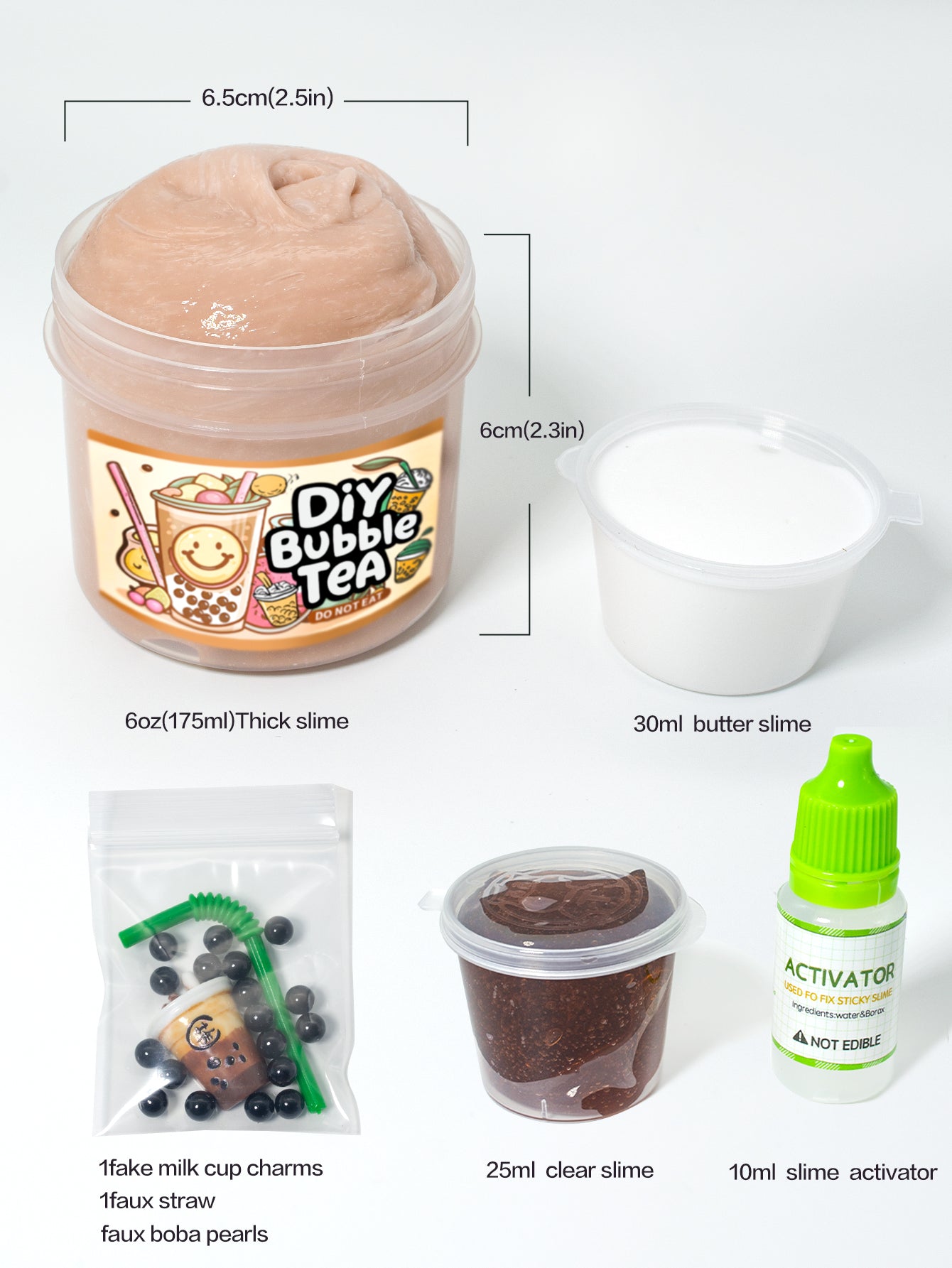 DIY WHITE BUBBLE TEA SLIME